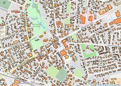 Screenshot aus dem Solarkataster des Landkreis Stade für den Ortskern Harsefeld&nbsp;&copy;&nbsp;Samtgemeinde Harsefeld