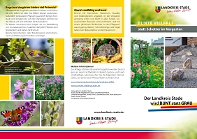 Bunte Vielfalt statt Schotter im Vorgarten Der Landkreis Stade wird Bunt statt Grau © Landkreis Stade
