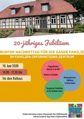 Bild vom FIZ mit einem Text zur Veranstaltung am Nachmittag zwischen 14.30 Uhr und 17.30 Uhr&nbsp;&copy;&nbsp;Samtgemeinde Harsefeld