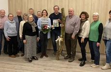 Gruppenfoto bei Abschied Hr. Paus Ein Gruppenfoto bei einer Hauptversammlung zum Abschied eines langjährigen Beteiligten.