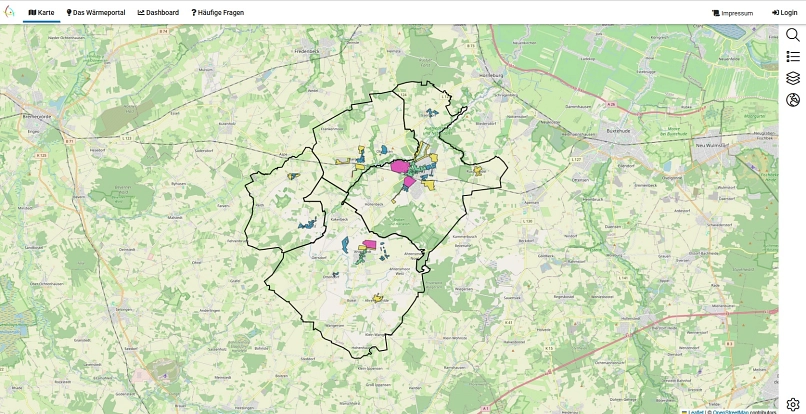 Startseite des Wärmeportals der Samtgemeinde Harsefeld&nbsp;&copy;&nbsp;Samtgemeinde Harsefeld